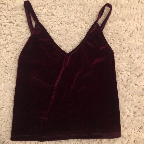 Brandy Melville Tops - Brandy Melville velvet crop
